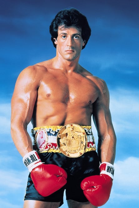 Sylvester Stallone in the peak of condition for Rocky III.