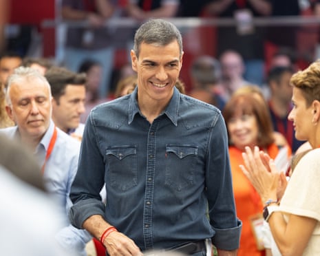Spanish prime minister Pedro Sánchez arriving for the PSOE Federal Committee in Madrid, Spain.