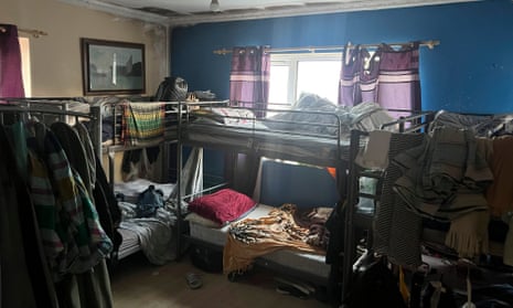 The overcrowded flat at Maddocks House, Tarling West estate in Tower Hamlets before the fire