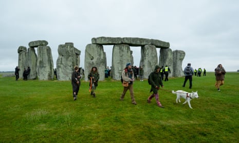 Visitors to Stonehenge