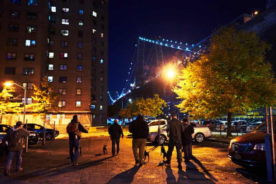 Members of the group of Rats on the hunt in the Lower East Side.