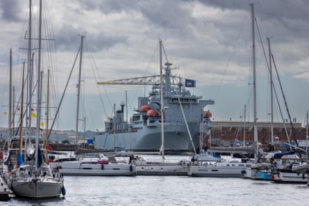 The waterfront in Falmouth.