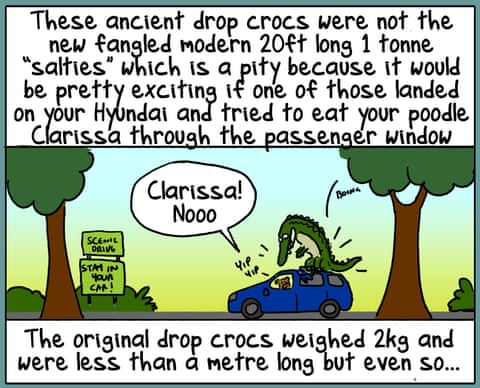 Cartoon by First Dog on the Moon titled Drop Crocs, panel 4