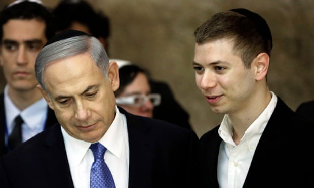 Benjamin Netanyahu and his son Yair in 2015