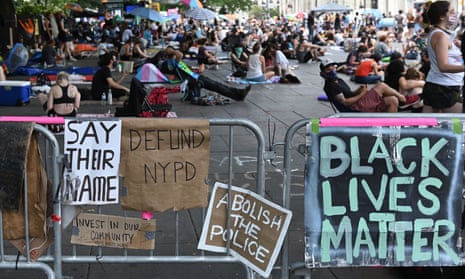 Protestors at Occupy City Hall in New York City Monday.