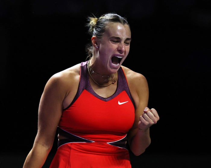WTA Finals tennis: Sabalenka v Pegula; Gauff beats ailing Paolini in straight sets – live