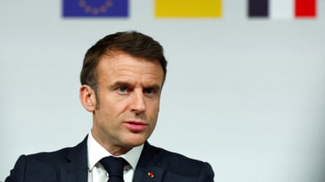 Macron refuses to rule out putting troops on ground in Ukraine in call to galvanise Europe | Ukraine | The Guardian