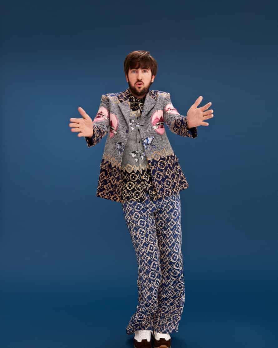 ‘It’s better being honest than hiding’: Nicholas Braun wears jacket, shirt and trousers by Louis Vuitton; sneakers by Berluti, and socks by Richard James.