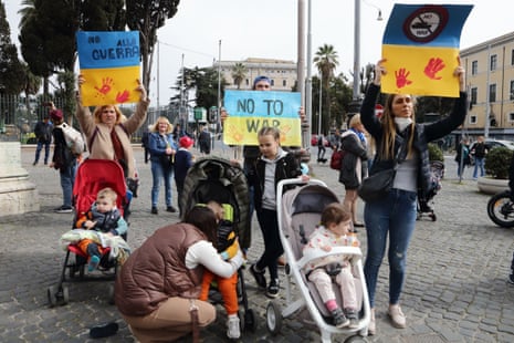 Manifestation of the Ukraine community in Rome.