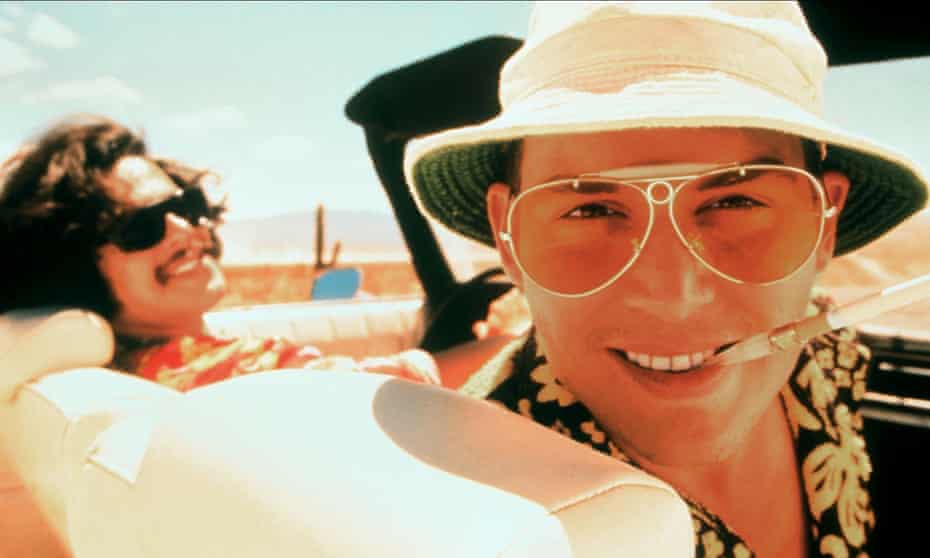 Benicio del Toro and Johnny Depp in the 1998 film of Fear and Loathing in Las Vegas.