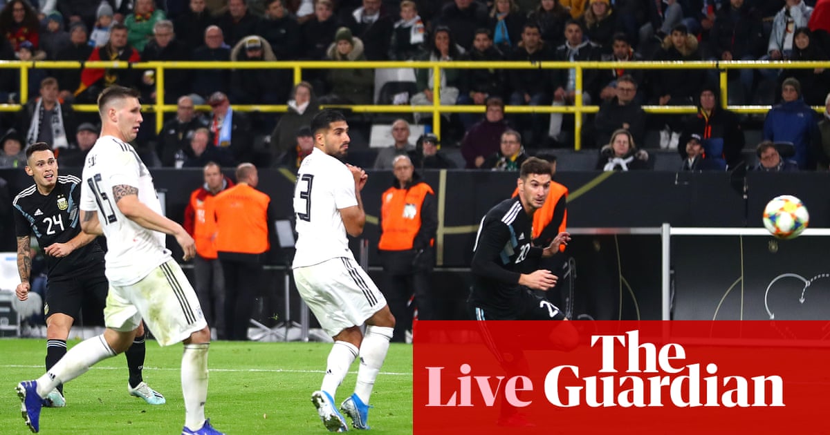 Germany 2 2 Argentina International Football Friendly As It