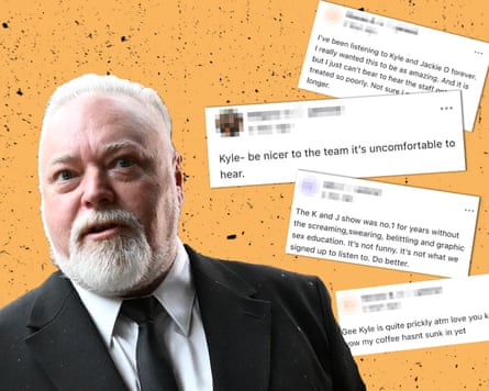 Kyle Sandilands with comments about his podcast
