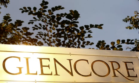 Glencore logo at its head office