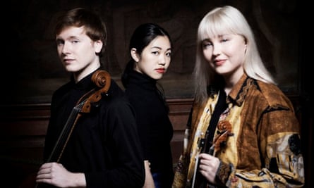 a group shot of Patrick Moriarty, Stephanie Tang and Tuulia Hero, AKA the Paddington Trio.