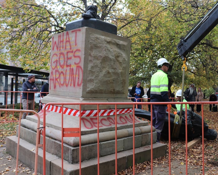 How Hobart, Sydney and Melbourne are reckoning with statues of colonial-era white men in an age of truth telling