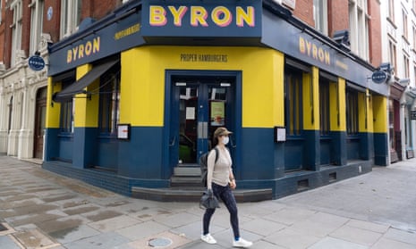 A closed Byron burger restaurant in London's Charing Cross Road