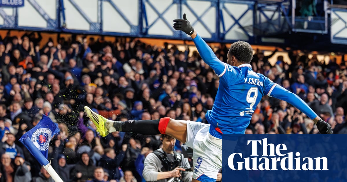 El hat-trick de Youssef Chermiti lleva al Rangers a la victoria sobre el líder Hearts Scottish Premiership