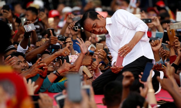 Incumbent Joko Widodo has beaten opposition candidate General Prabowo Subianto in the presidential election.