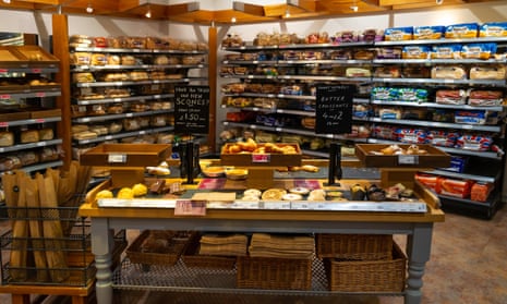 Freshly baked goods at a Booths supermarket in Ripon, North Yorkshire