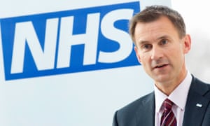 Health secretary Jeremy Hunt