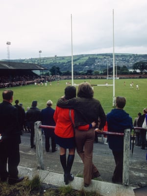 17 September 1972: Fans watching Keighley v Huddersfield, rugby league.