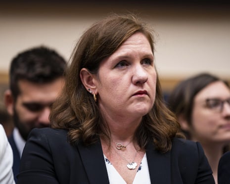 Rebecca Slaughter during a House judiciary committee hearing in Washington DC, 13 July 2023.