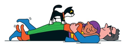 Ilustración de una pareja abrazándose