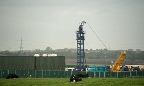 Cuadrilla’s hydraulic fracturing at Preston New Road shale gas exploration site in Lancashire