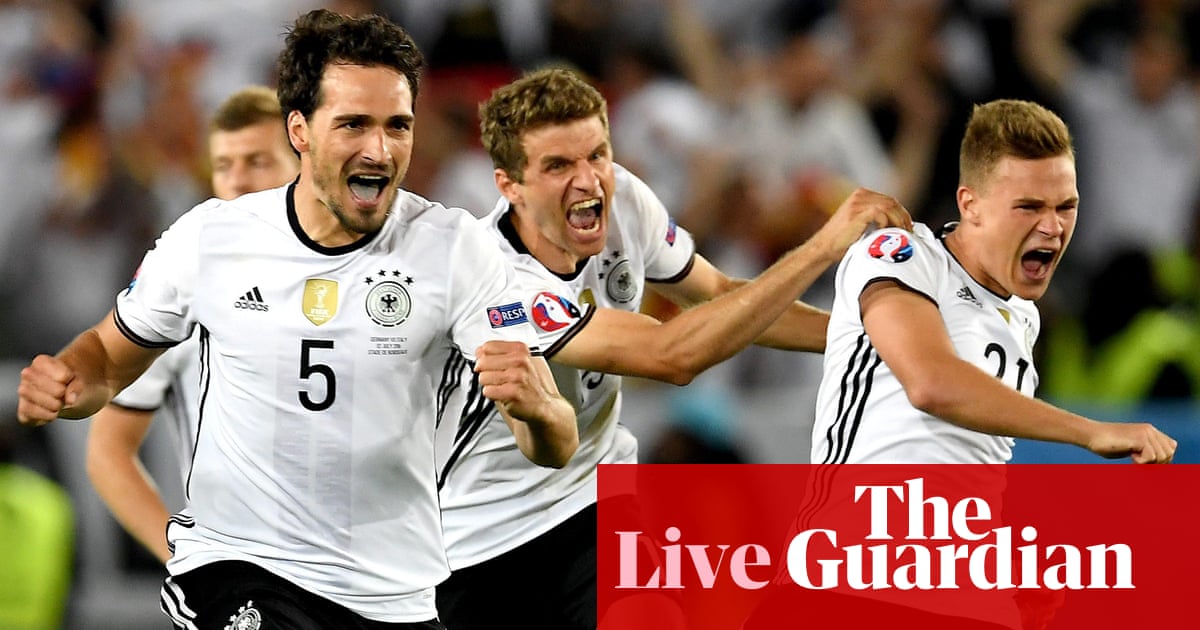 Germany 1 1 Italy 6 5 Pens Euro 16 Quarter Final As It Happened Euro 16 The Guardian Germany 1 1 Italy 6 5 Pens Euro 16 Quarter Final As It Happened Euro 16 The Guardian