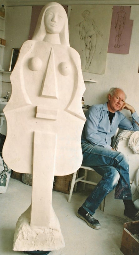 David Heathcote obituary David Heathcote in his studio in 1993 with a plaster study for a bronze, Violin Woman