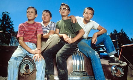 Wil Wheaton, Jerry O’Connell, Corey Feldman and River Phoenix in 1986’s Stand By Me.