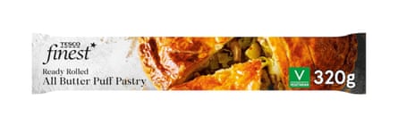 Tesco Finest Ready Rolled All Butter Puff Pastry 320g
