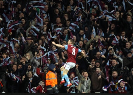 James Milner strikes celebrates scoring for Aston Villa in a Carling Cup semi-final victory against Blackburn in January 2010