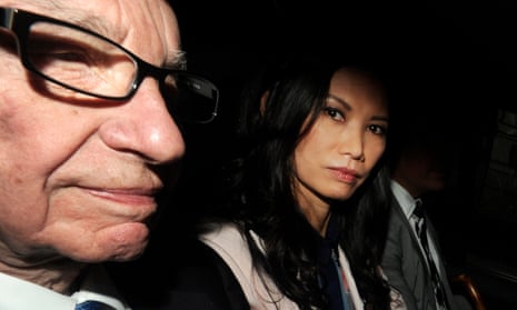 Rupert Murdoch with Wendi Deng in 2012.