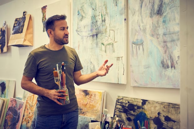 Elias Alawi in his studio.
