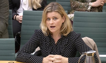 Zelda Perkins speaks to parliament’s women and equalities committee in 2018.
