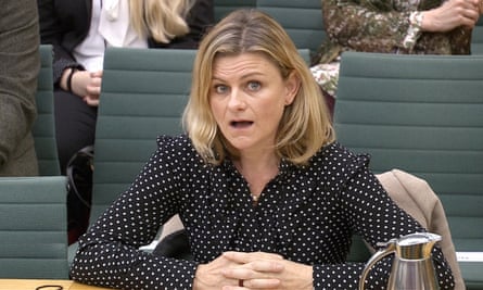 Zelda Perkins, former personal assistant to Harvey Weinstein, speaks to Parliament’s women and equalities committee in 2018.