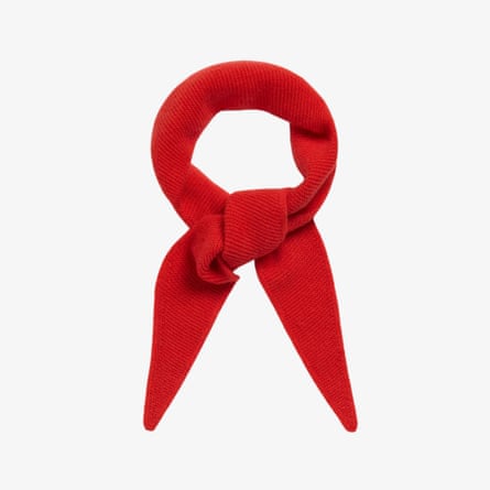 Rise & Fall Finest cashmere micro bandana in red