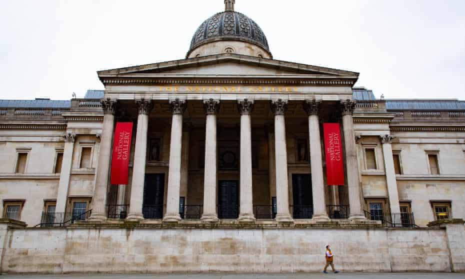 The National Gallery in London during the lockdown