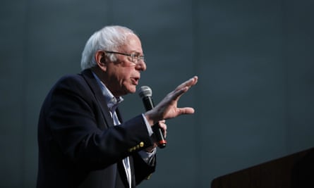 Democratic presidential candidate Sen. Bernie Sanders, I-Vt., speaks at a campaign rally Sunday, Jan. 26, 2020, in Sioux City, Iowa. (AP Photo/John Locher)