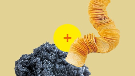Pringles and caviar