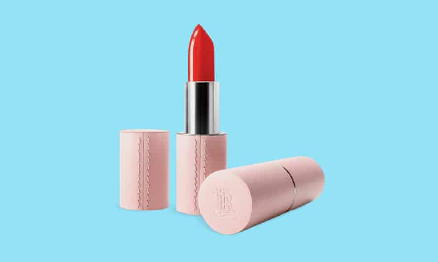 La Bouche Rouge fine leather refillable lipstick case.