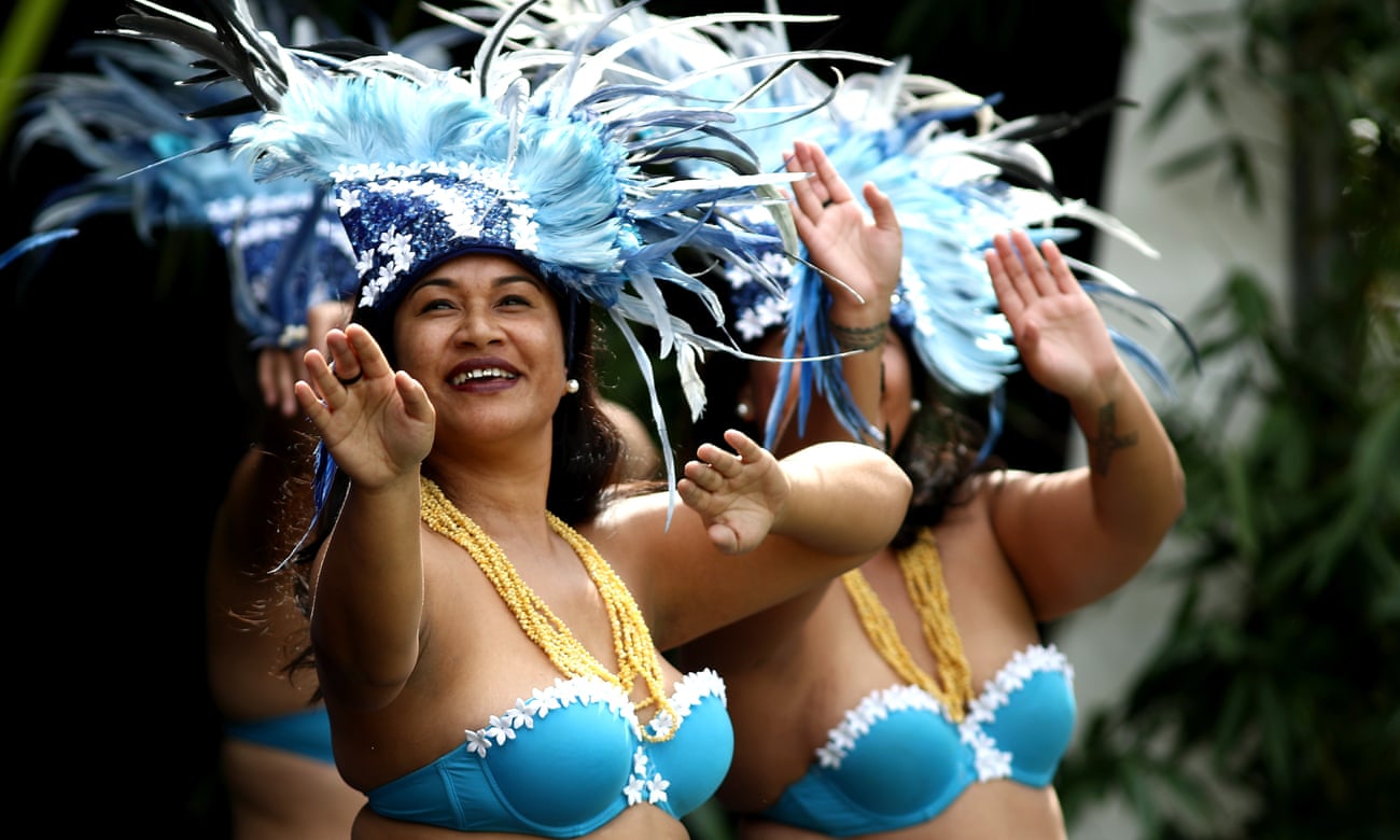 Performers at Auckland’s Pasifika Festival, the largest Pacific Island cultural festival of its kind in the world.