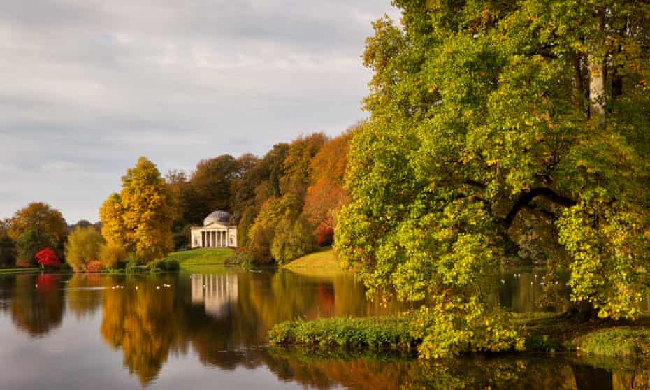 Stourhead Gardens, Wiltshire: the lakeside follies are particularly atmospheric in autumn.