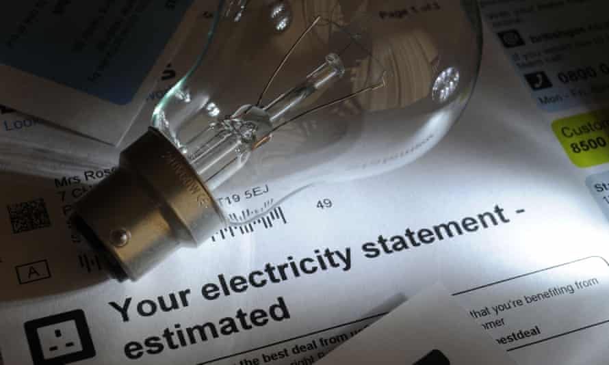 Lightbulb and an electricity bill