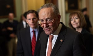 Chuck Schumer attacked Senate Republicans for failing to stand up to the president.