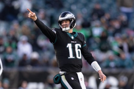 Tanner McKee threw for 269 yards and two touchdowns in Philadelphia’s win over the New York Giants.