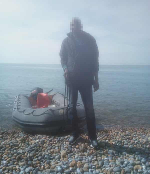 Nazeer (not his real name) arrives on the Kent coast after taking a boat from Calais.