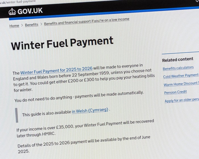 Winter fuel allowance: the scammers pounce on government U-turn | Money | The Guardian
