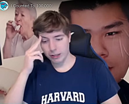 Jimmy Donaldson in his 2017 video I Counted to 100,000, which gave him his first viral hit